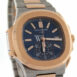 Patek Philippe Nautilus Mechanical Blue Dial Stainless Steel And 18Kt Rose Gold Mens Watch