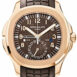 Patek Philippe Aquanaut Brown Embossed Arabic Dial Rose Gold Composite Mens Watch 5164R-001