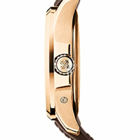 Patek Philippe Aquanaut Brown Embossed Arabic Dial Rose Gold Composite Mens Watch 5164R-001