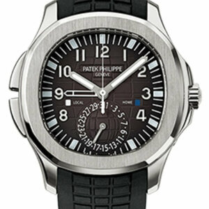 Patek Philippe Aquanaut Dual Time Black Dial Automatic Mens Watch 5164A-001