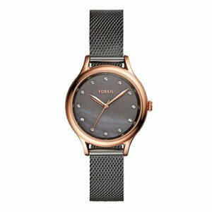 Fossil Mother of Pearl Analog Women's Watch Gold Plated Metal Bracelet - BQ3393
