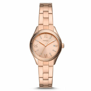 Fossil Analog Women's Watch Gold Plated Metal Bracelet - BQ3639
