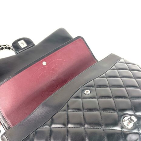 chanel-maxi-double-flap-bag-black-lambskin-leather-handbag-993