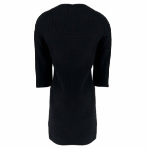 Pre owned Chanel wool navy and black designer coat/dress