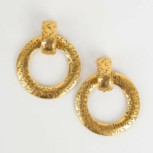 Boucles d'oreilles créoles Chanel