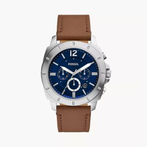 Fossil Privateer Men's Brown Pro-Planet Leather Watch