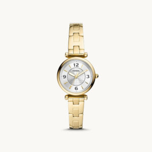 Fossil Carlie Three-Hand Gold-Tone Stainless Steel Women's Watch - ES5203