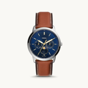 Fossil Neutra Moonphase Multifunction Brown Eco Leather Men's Watch - FS5903