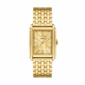 Fossil Carraway Men's Three-Hand Gold-Tone Stainless Steel Watch - FS6009