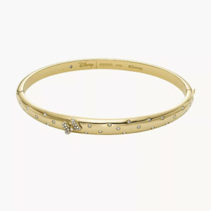 DISNEY FOSSIL SPECIAL EDITION GOLD-TONE STAINLESS STEEL BANGLE BRACELET