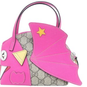 Gucci Fish Children Supreme Grey Canvas Tote