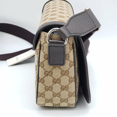 gucci-gg-canvas-leather-brown-messenger-shoulder-bag-610493