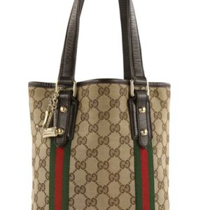 Gucci Jolicoeur Small Shopper Brown Gg Canvas Tote