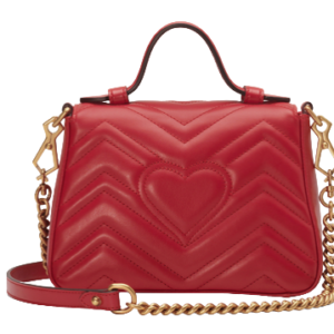 GUCCI GG Marmont Matelassé Red Bag
