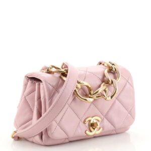Chanel  Color Match Flap Bag Quilted Lambskin Mini