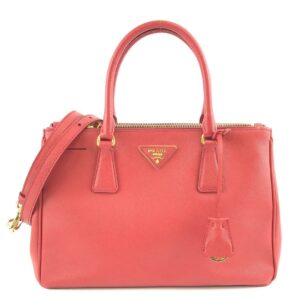 Prada Open Tote Lux Red Saffiano Leather Shoulder Bag
