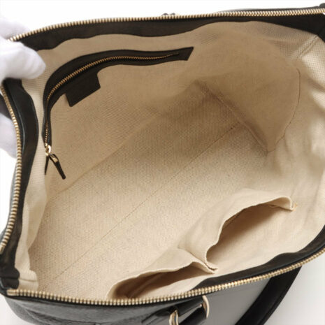 second-hand-gucci-gucci-soho-working-black-leather-tote-586362