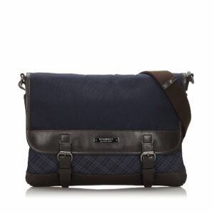 Pre-Loved Burberry Blue Navy Others Canvas Crossbody Bag United Kingdom