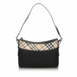 Pre-Loved Burberry Black Nylon Fabric Shoulder Bag United Kingdom