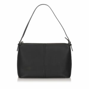 Pre-Loved Burberry Black Calf Leather Shoulder Bag United Kingdom