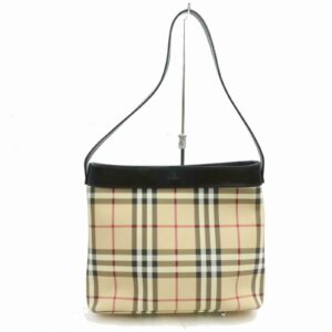 Authentic Burberry London Tote Bag Beige PVC (SHC1-14977)