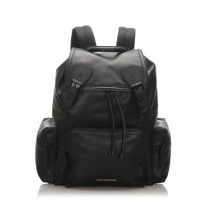 Pre-Loved Burberry Black Calf Leather Runway Backpack United Kingdom