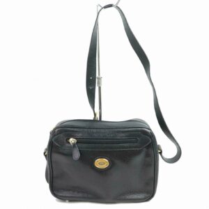 Authentic Burberry London Shoulder Bag Black Leather (SHC1-14377)