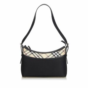 Pre-Loved Burberry Black Nylon Fabric Shoulder Bag United Kingdom