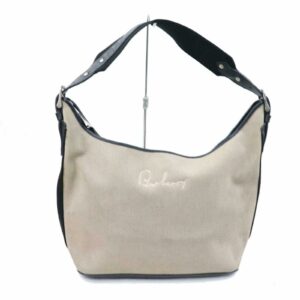 Authentic Burberry Shoulder Bag Black Canvas (SHC1-15472)