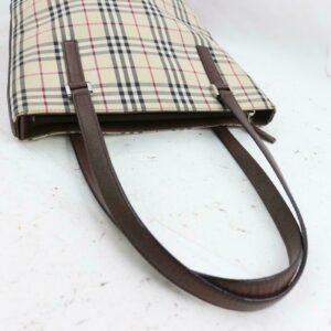Burberry Tote Bag Beige Canvas (SHC1-15784)
