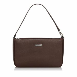 Pre-Loved Burberry Brown Dark Others Leather Baguette United Kingdom