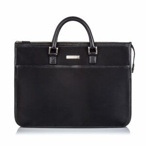 Pre-Loved Burberry Black Nylon Fabric Briefcase UNITED KINGDOM