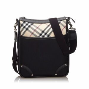 Pre-Loved Burberry Black Nylon Fabric Crossbody Bag United Kingdom