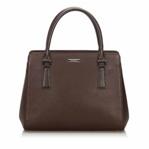 Pre-Loved Burberry Brown Dark Others Leather Tote Bag United Kingdom