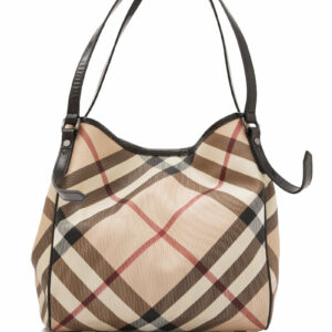 Pre-Loved Burberry Brown Beige canvas Fabric House Check Canterbury CHINA