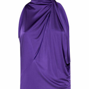 Versace Draped Cut-Out Blouse
