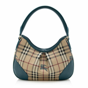 Burberry Haymarket Check Hernville Hobo (SHF-14574)