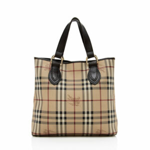 Burberry Haymarket Check Medium Tote (SHF-14421)