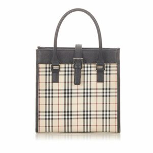 Burberry House Check Canvas Handbag (SHG-18922)