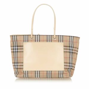 Burberry House Check Canvas Tote Bag (SHG-20155)