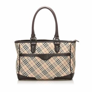 Burberry Nova Check Canvas Handbag (SHG-13233)