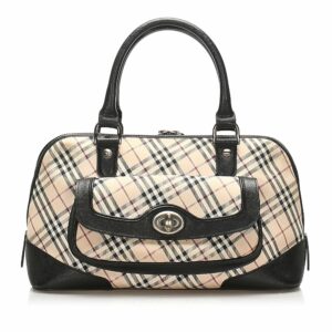 Burberry Nova Check Canvas Handbag (SHG-13569)