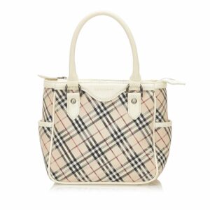 Burberry Nova Check Canvas Handbag (SHG-18819)