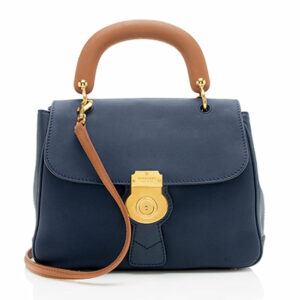 Burberry Trench Leather DK88 Medium Top Handle Bag