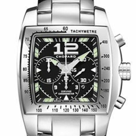 Chopard Two O Ten Automatic Chronograph Black Dial Steel Ladies Watch 158961-3001