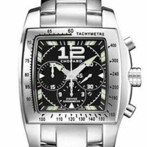 Chopard Two O Ten Automatic Chronograph Black Dial Steel Ladies Watch 158961-3001