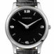 Chopard L.u.c Classic Xp Black Dial White Gold Leather Mens Watch 161902-1001