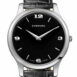 Chopard L.u.c Classic Xp Black Dial White Gold Leather Mens Watch 161902-1001