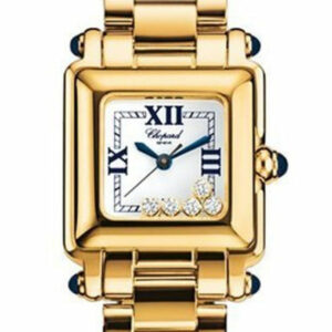 Chopard Happy Sport White Dial Gold Stainless Steel Ladies Quartz Watch 276851-0007