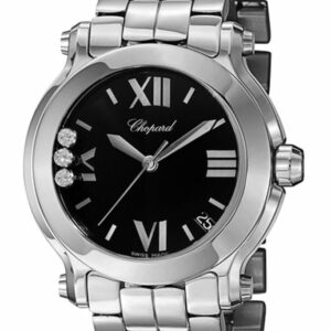 Chopard Happy Sport Round Quartz 36Mm Ladies Watch 278477-3014